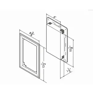 CORNERSTONE BUILDING BRANDS JMBL0CK AW WHT JumboMounting Block White