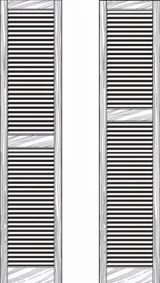 CORNERSTONE BUILDING BRANDS 15x47 BLK Louv Shutters VINLV1547 33 CORNERSTONE BUILDING BRANDS 15x47 BLK Louv Shutters VINLV1547 33