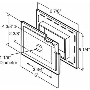 CORNERSTONE BUILDING BRANDS MBL0CK AW WHT Mini J-Block White