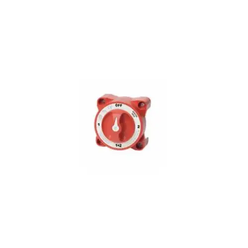 e-Series Compact Battery Switch Off/1/Both/2 No Alt. Field Disc. Red e-Series Compact Battery Switch Off/1/Both/2 No Alt. Field Disc. Red