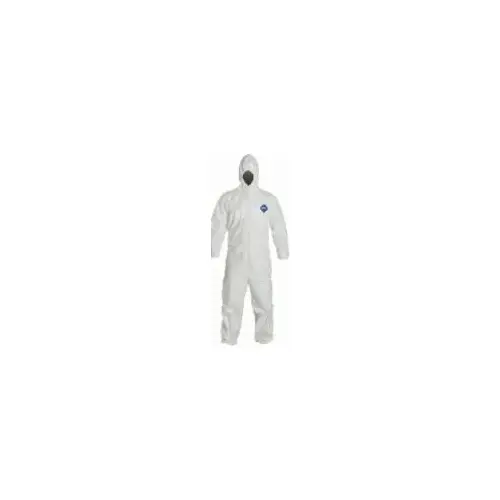 Tyvek 400 XL Extra Large Protective Suit W/Hood, 25/BX**Must Buy 1 Case of 25 Suits** Tyvek 400 XL Extra Large Protective Suit W/Hood, 25/BX**Must Buy 1 Case of 25 Suits**
