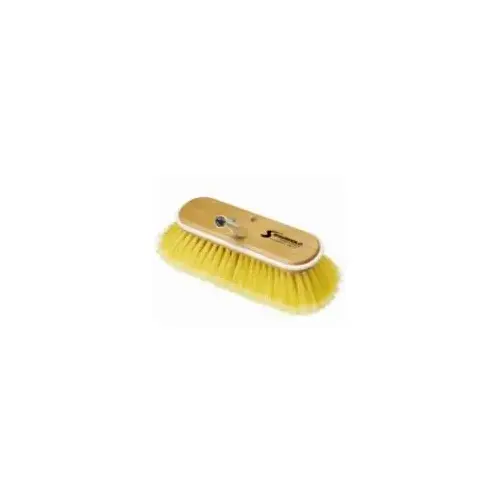 10" Deck Brush Soft Polystyrene Yellow