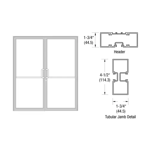 Custom Sized Clear Anodized Series 450 Tubular Gear Hinge Up and Over Frame Complete (2F) Custom Sized Clear Anodized Series 450 Tubular Gear Hinge Up and Over Frame Complete (2F)