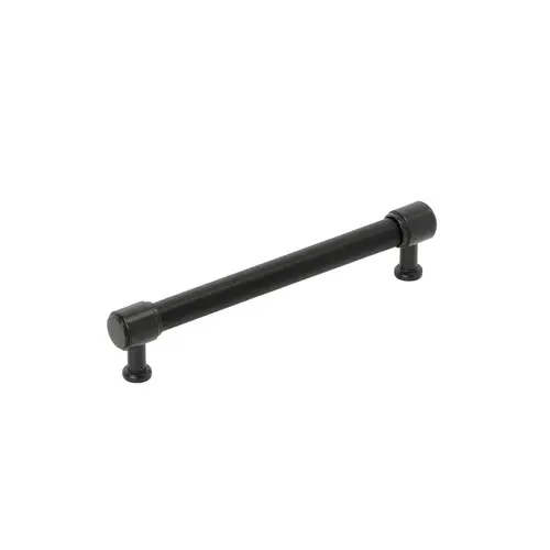 Fairlane Cabinet Pull Black Leather/Matte Black Fairlane Cabinet Pull Black Leather/Matte Black