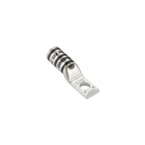 Lug Tin Plated Copper Narrow #1 AWG 1/4" Stud Green