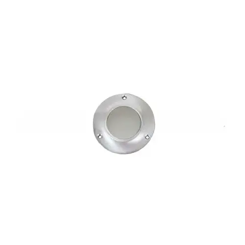 Large Convex Cast Wall Bumper with Combo Pack Screws Satin Chrome Finish Large Convex Cast Wall Bumper with Combo Pack Screws Satin Chrome Finish