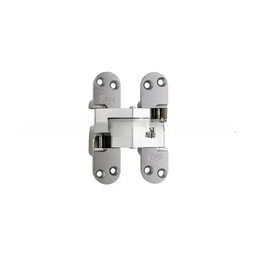 1-1/8" x 4-5/8" Extra Heavy Duty Invisible Hinge for 1-3/4" Doors Satin Chrome Finish 1-1/8" x 4-5/8" Extra Heavy Duty Invisible Hinge for 1-3/4" Doors Satin Chrome Finish