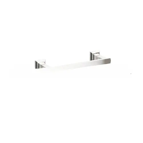 9" Transitional Flared Towel Bar with Chamfered Square Rose Polished Nickel Finish 9" Transitional Flared Towel Bar with Chamfered Square Rose Polished Nickel Finish