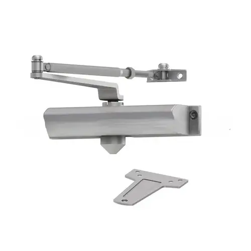 Residential Duty Surface Mount Door Closer Less Cover with Regular Arm Aluminum Finish