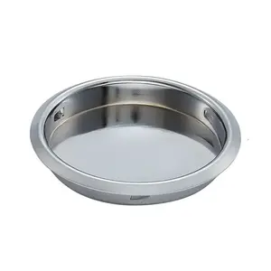 GEO FP218-PC 2-1/8" Round Finger Pull with Snap In Installation Polished Chrome Finish