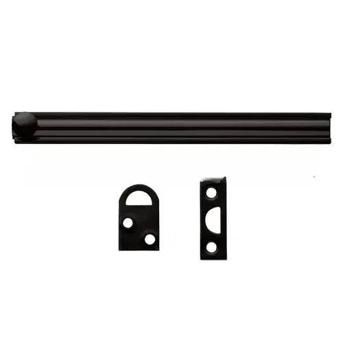 6" Surface Bolt Matte Black Finish 6" Surface Bolt Matte Black Finish