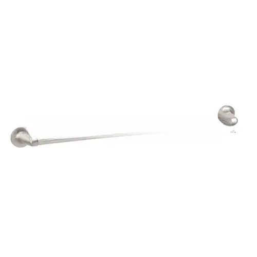 24" x 3/4" Transitional Towel Bar with 2-3/16" Base Satin Nickel Finish