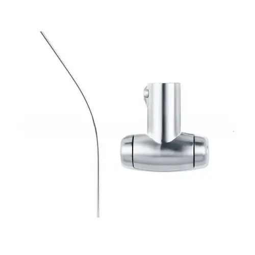 5 ft Curved Shower Rod with Flange Polished Chrome Finish