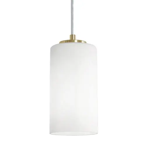 Afx Leo 4" One-Light Medium Base Pendant, Light Antique Brass