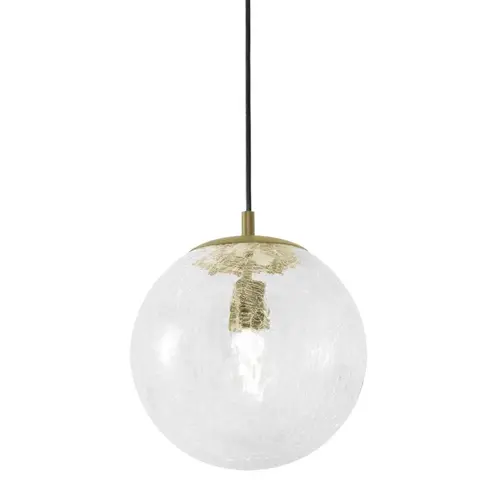 Afx Palla 9" One-Light Medium Base Pendant, Light Antique Brass