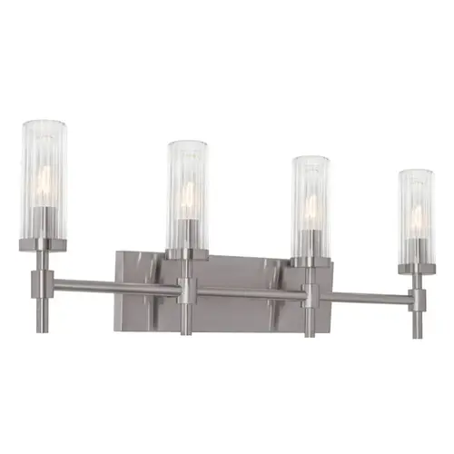 Afx Huntington 30" Four-Light Medium Base Vanity, Satin Nickel