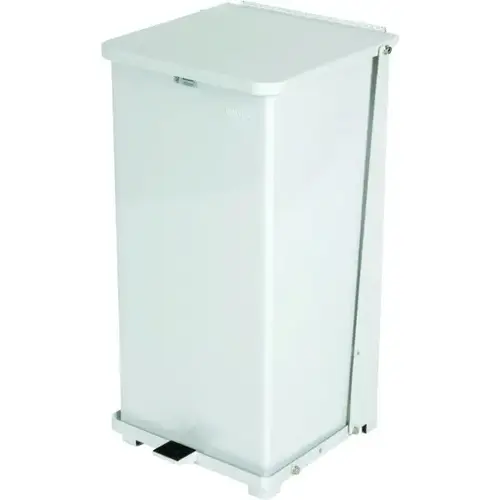 Defenders 24 Gallon Step-On Trash Can (White) Defenders 24 Gallon Step-On Trash Can (White)