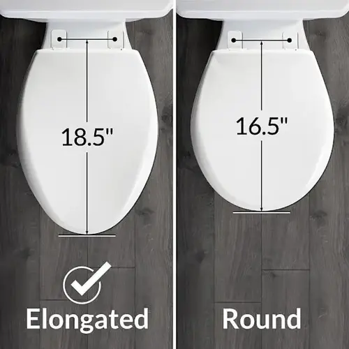 thumbnail image 2 of Bemis 1500EC Elongated Toilet Seat – Closed Front, Plastic/Wood, Made In USA 2 of 5