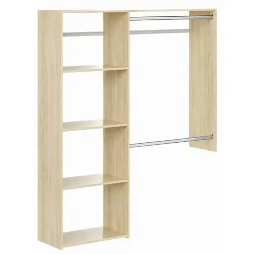 3 ft-5 ft W Deluxe Shelving Closet Kit Honey Blonde 3 ft-5 ft W Deluxe Shelving Closet Kit Honey Blonde