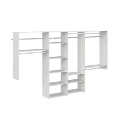 Dual Tower 10-Foot Basic Closet Kit White Dual Tower 10-Foot Basic Closet Kit White
