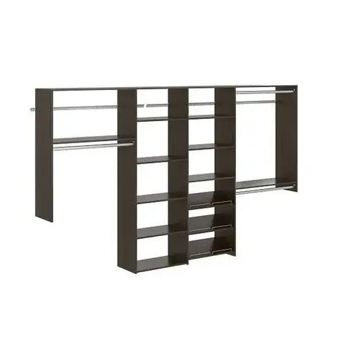 Dual Tower 10-Foot Classic Closet Kit Truffle