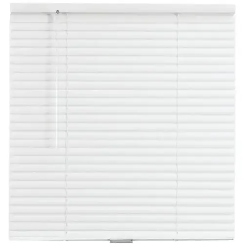 TruTouch 53x60" Cordless 1" Aluminum Mini Blind White