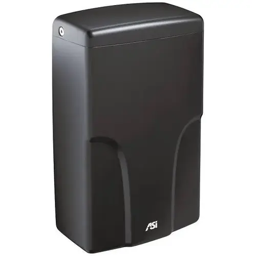 Asi American Specialties Inc. Highspeed Hand Dryer Matte Black Turbo Pro Ada Asi American Specialties Inc. Highspeed Hand Dryer Matte Black Turbo Pro Ada