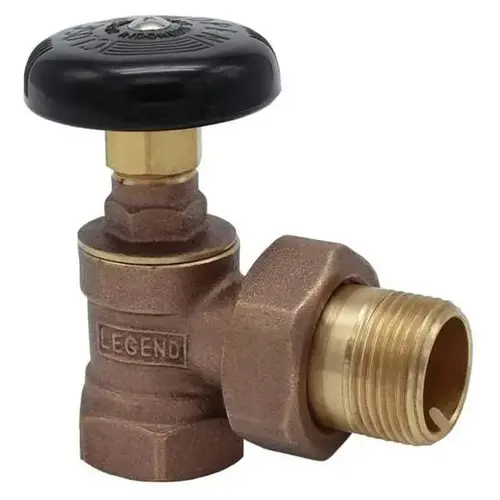 4 In. T-437 Hot Water Radiator Valve (Bronze)