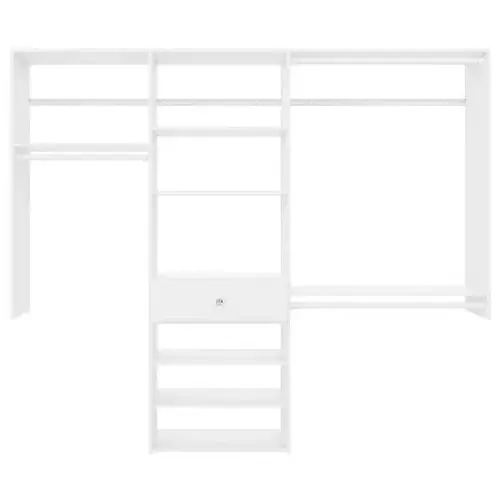 7-Foot Perfect Fit Reach-In Closet White 7-Foot Perfect Fit Reach-In Closet White