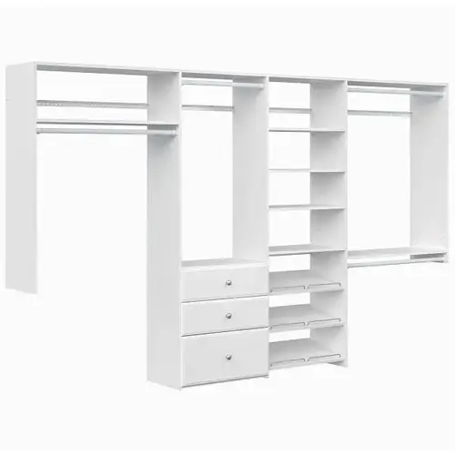 Dual Tower 10-Foot Deluxe Closet Kit White Dual Tower 10-Foot Deluxe Closet Kit White