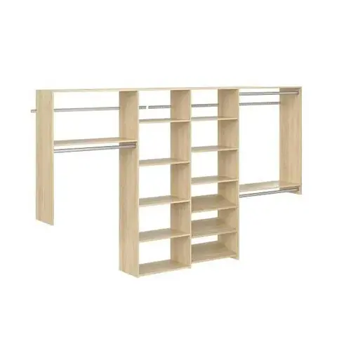 Dual Tower 10-Foot Classic Closet Kit Honey Blonde