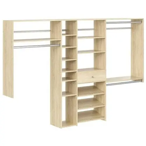 Shoe Storage Closet Kit Honey Blonde