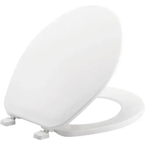 Round Plastic Closed Front Toilet Seat In White - pack of 10 Round Plastic Closed Front Toilet Seat In White - pack of 10