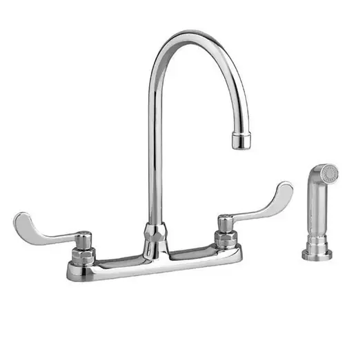 American Standard Monterrey 1.5 GPM 3 Hole Deck Mount Centerset Kitchen Faucet Chrome