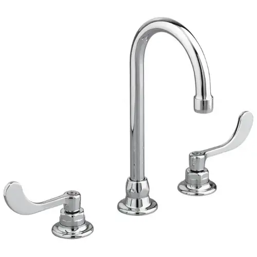 American Standard Monterrey 8" Widespread , 5" Gooseneck Spout Bathroom Faucet Chrome American Standard Monterrey 8" Widespread , 5" Gooseneck Spout Bathroom Faucet Chrome