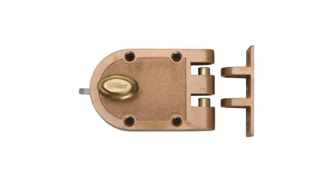 ストーム『LOCK IT・ 15 Lb』美品 Kaba Ilco 539-53-41 L/CYL Single Cylinder Surface Bolt Jimmy Proof