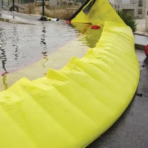 Water Force Flood Barrier, 6"H X 30 ftL, Water-Activated, Portable Self-Rising Flood Protection Water Force Flood Barrier, 6"H X 30 ftL, Water-Activated, Portable Self-Rising Flood Protection