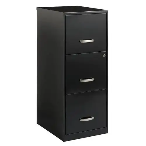 Space Solutions 18" Deep 3 Drawer Smart Letter Vertical Black Space Solutions 18" Deep 3 Drawer Smart Letter Vertical Black
