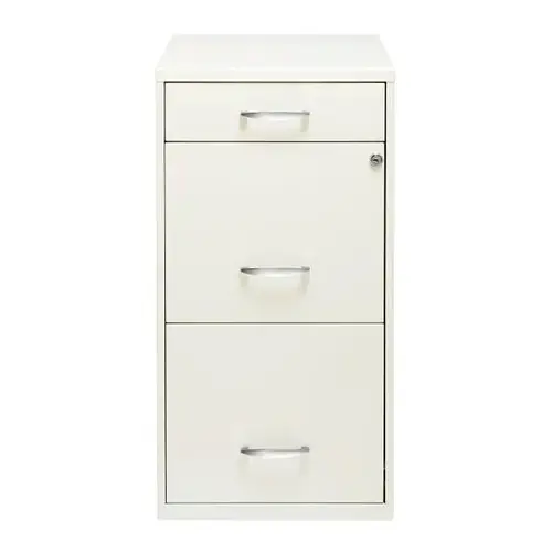 Space Solutions 3 Drawer Letter Vertical File Cabinet With Pencil Drawer P White