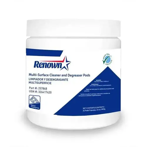 Renown RN-321-25G6 Multi-Surface Cleaner and Degreaser Pod (25 Pods Per ...