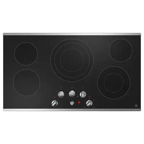 36" Built-In Knob Control Electric Cooktop Jep5036stss 36" Built-In Knob Control Electric Cooktop Jep5036stss