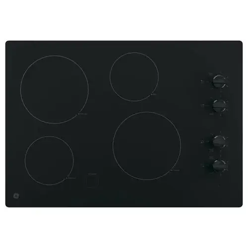 30" Built-In Knob Control Electric Cooktop Jp3030dwbb 30" Built-In Knob Control Electric Cooktop Jp3030dwbb
