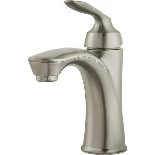 Avalon Single-Handle 4" Centerset Bath Faucet Nickel, Push & Seal Drain