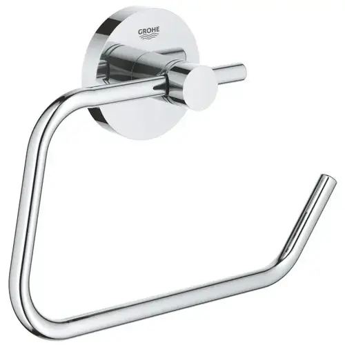 Grohe Essentials Toilet Paper Holder W/o Cover, Chrome Grohe Essentials Toilet Paper Holder W/o Cover, Chrome