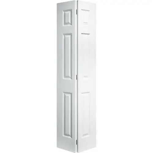36 In. X 80 In. X 1-3/8 In. Primed White 6-Panel Hollow Core Bi-Fold Interior Door