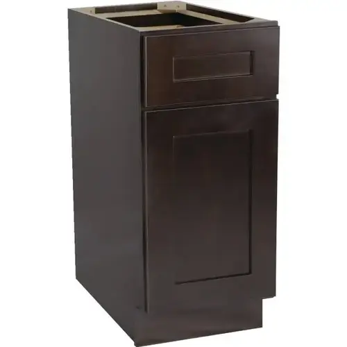 18 X 34-1/2 X 24" Espresso Base Cabinet, Fully-Assembled