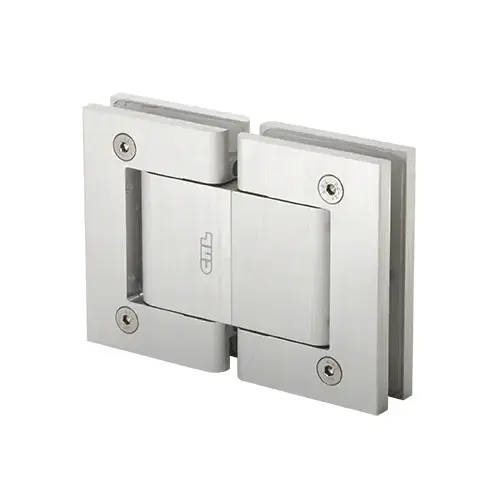 Satin Anodized Oil Dynamic 180 Degree Glass-to-Glass Hinge - No Hold Open
