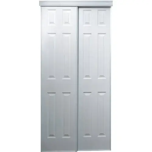 106 Series 72 In. X 80 In. White Composite Bypass Door