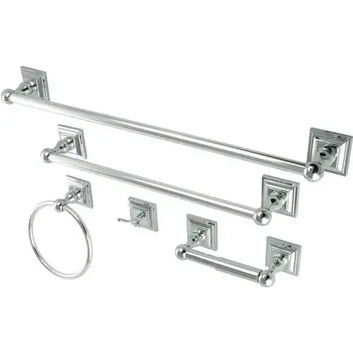Serano 5-Piece Bathroom Accessory Set (Chrome)