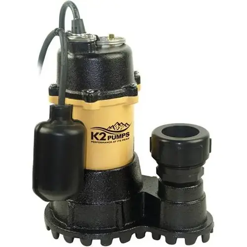 1/3 HP Submersible Sump Pump with Tethered Switch